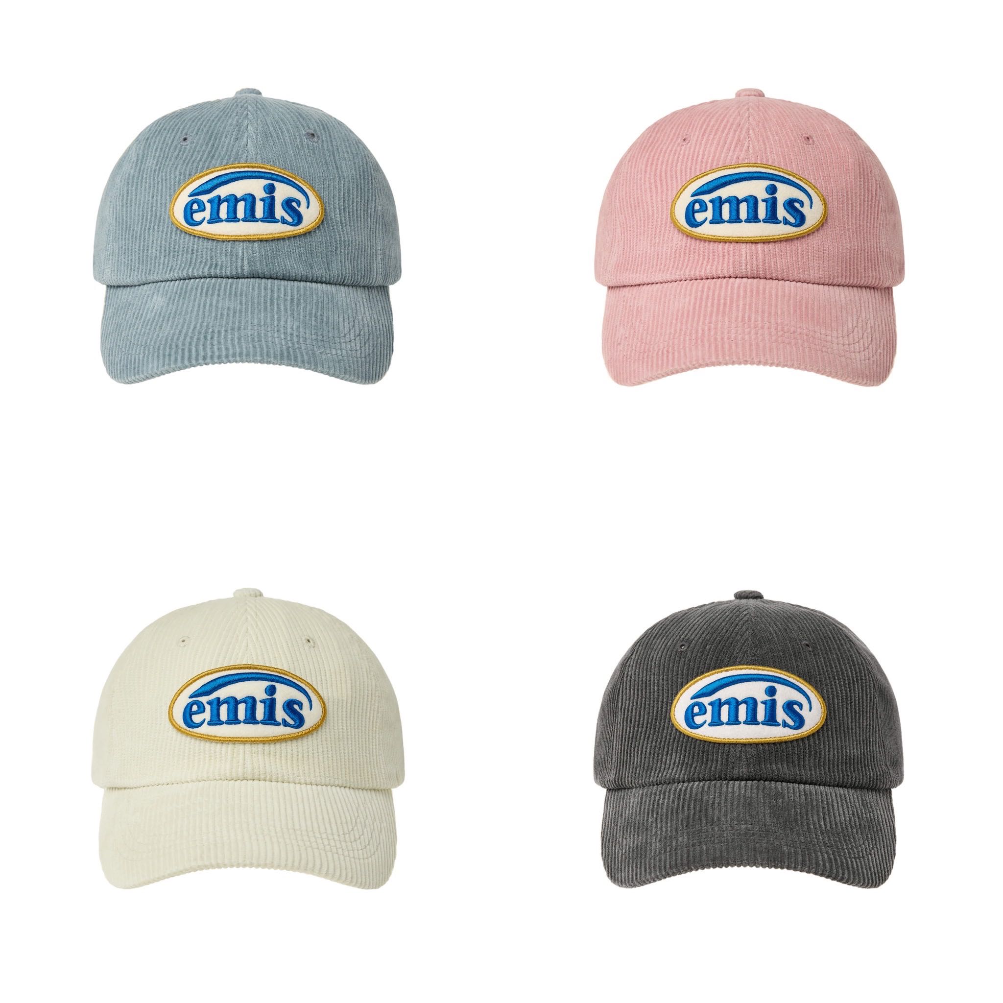พร้อมส่ง หมวก emis รุ่น corduroy wappen ball cap