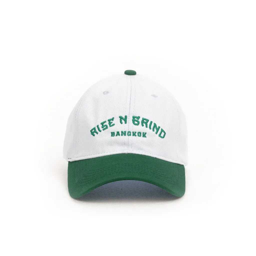 Rise and Grind Cap with Green Brim