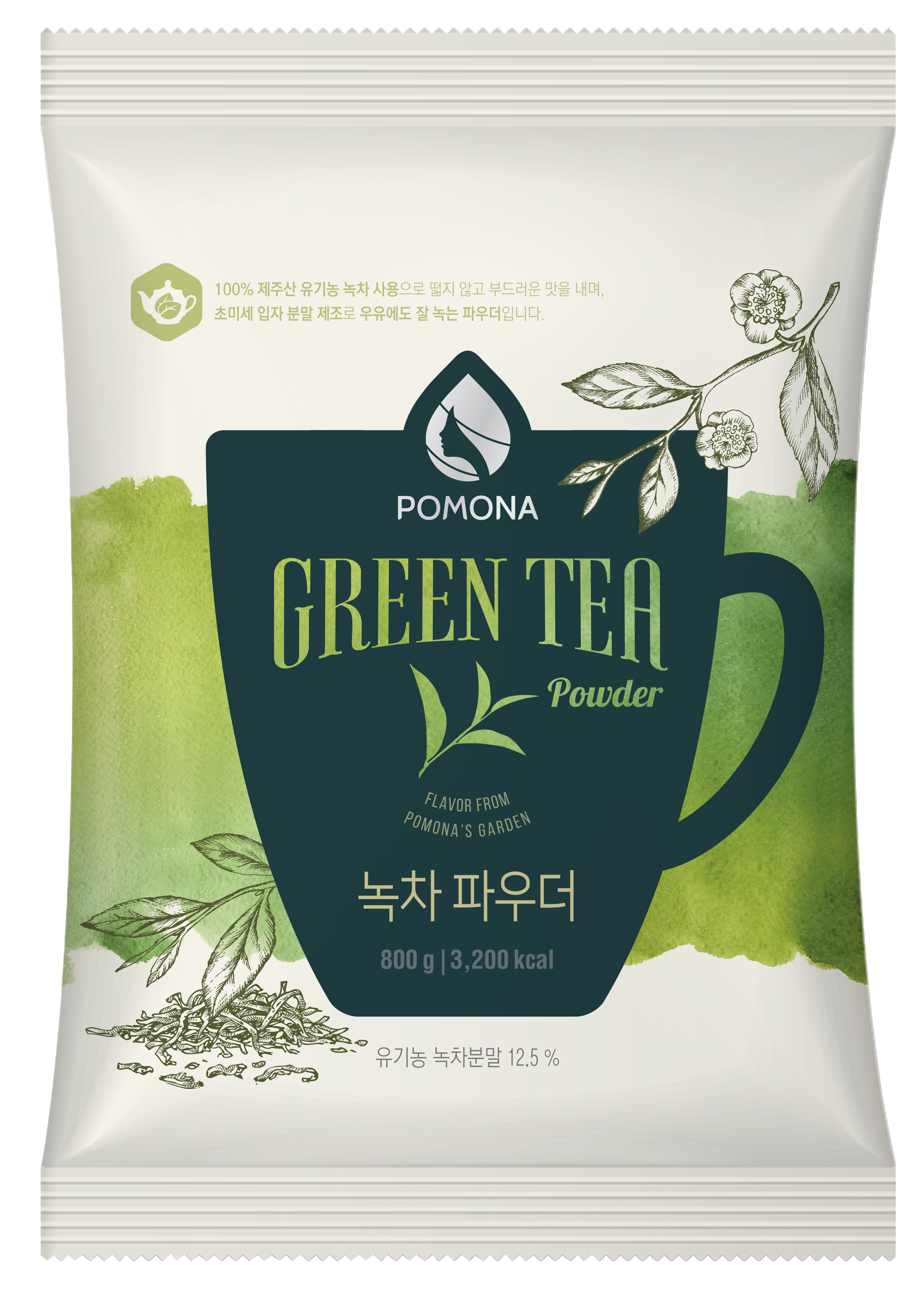 Pomona - Green Tea Powder ผงชาเขียวมัทฉะ12.5%