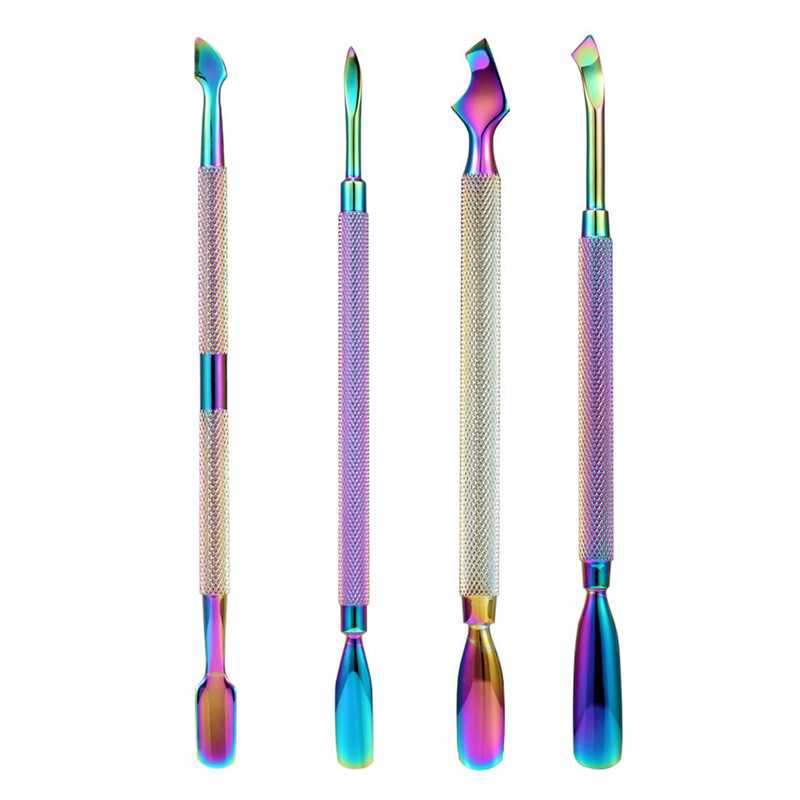 ที่ดันหนัง ที่ดุนหนังโฮโลแกรม Rainbow Cuticle Pusher #อุปกรณ์