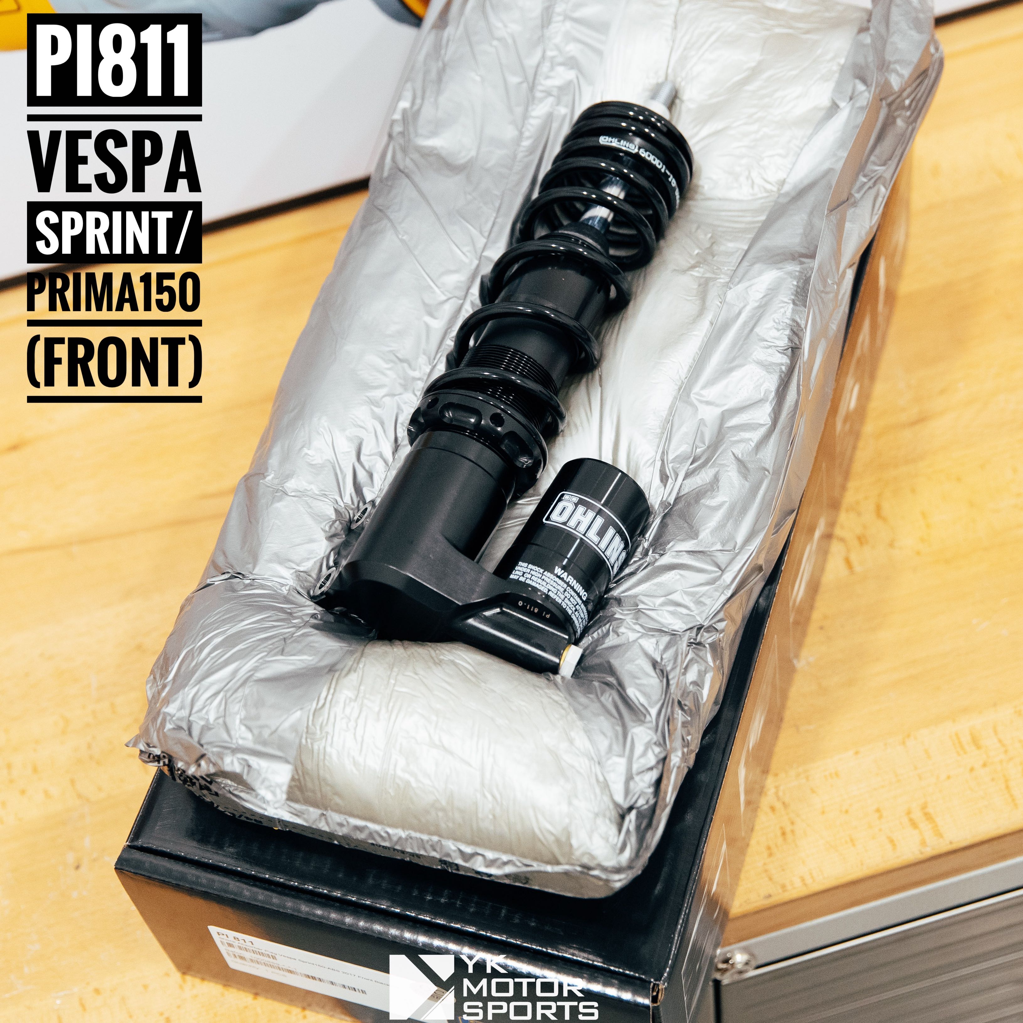 PI811 โช๊คหน้า Ohlins รุ่น Vespa Sprint150ABS !black edition!