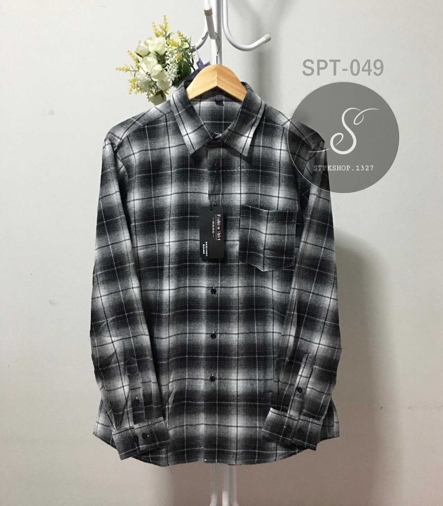 เสื้อเชิ๊ตลายสก็อต SPT-049