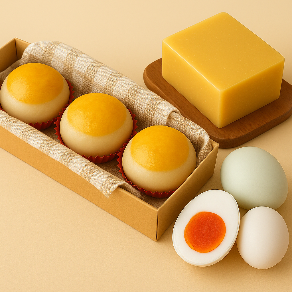 ขนมเปี๊ยะไส้ทุเรียนไข่เค็ม