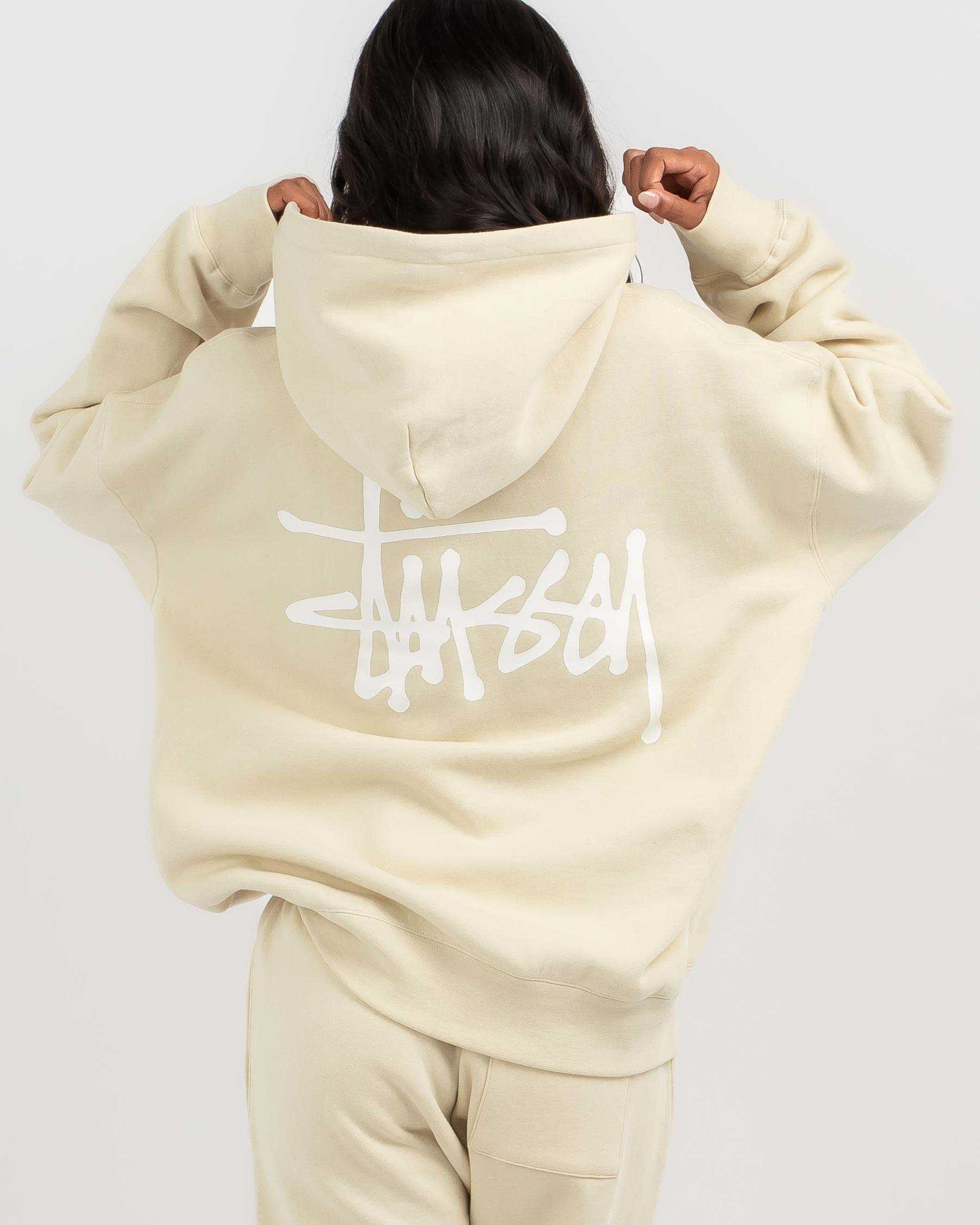 Stussy Graffiti Oversized Hoodie Natural