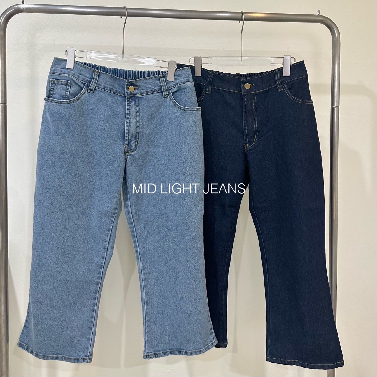 mid light jeans