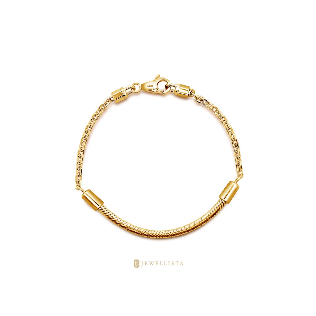 Jewellista สร้อยข้อมือเงินแท้ 925 รุ่น Nox