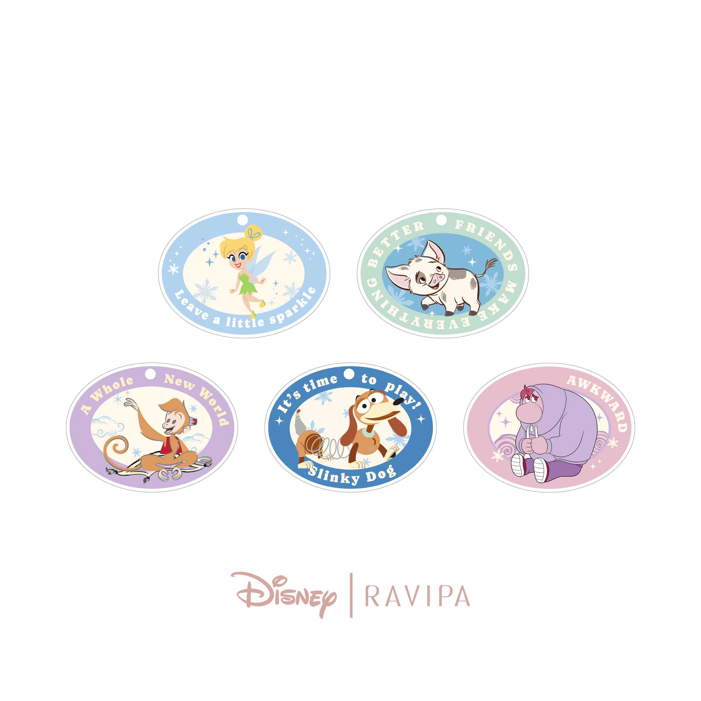 RAVIPA | New Disney Keyring - พวงกุญแจทรง  Ellipse