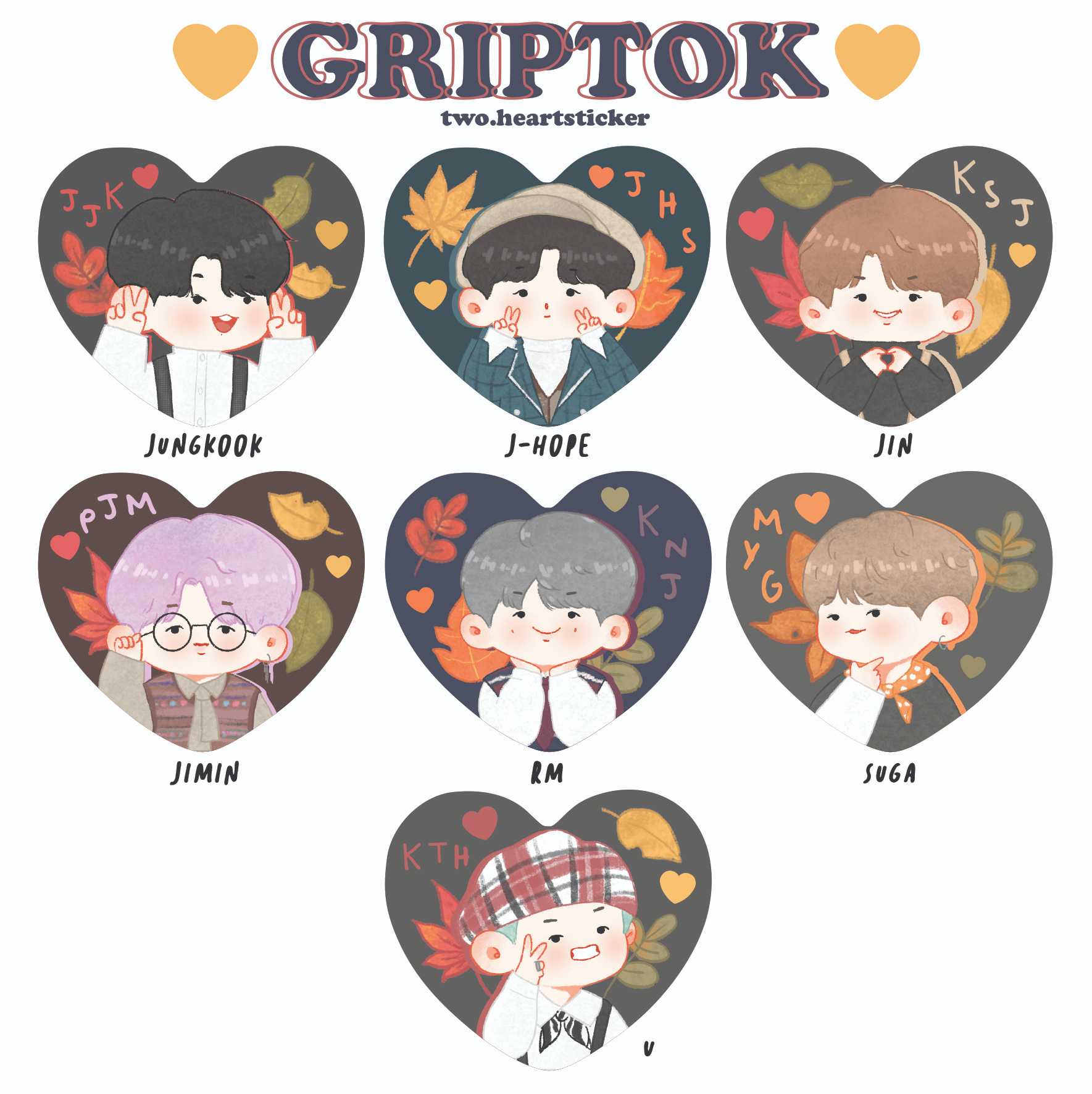 Griptok BTS magic shop ทรงหัวใจ