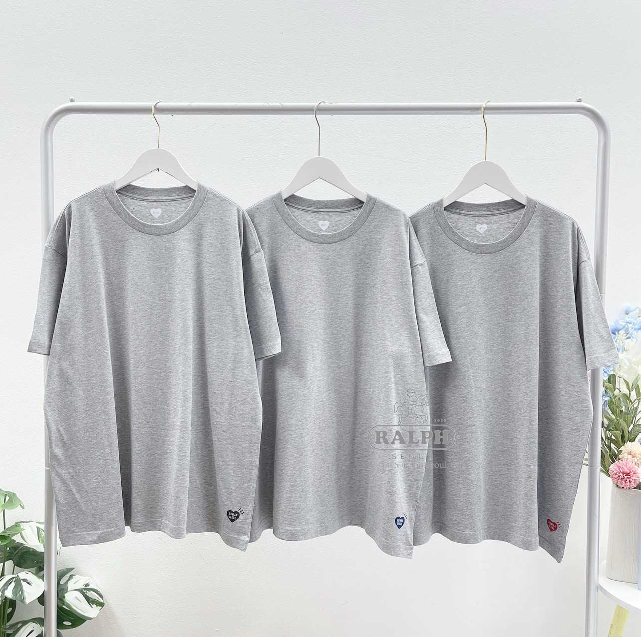 Human Made 3 Pack T-Shirt  Set (Grey)