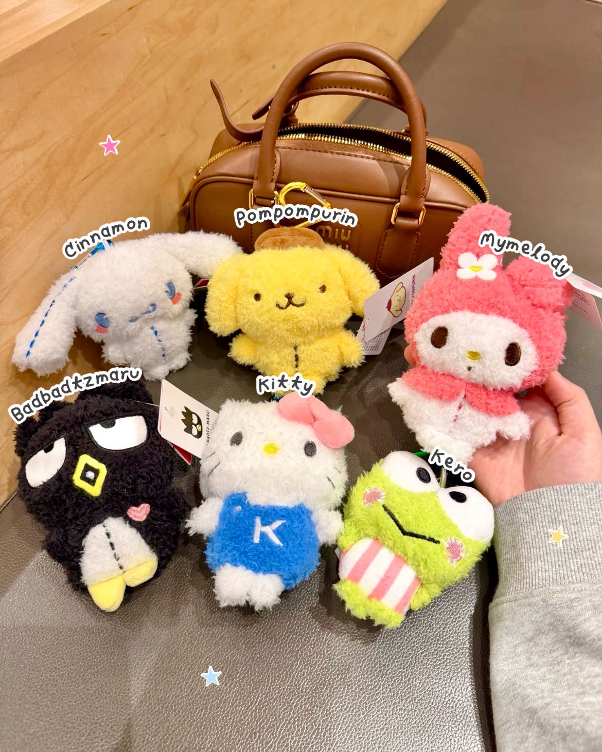 พวงกุญแจ Sanrio fluffy 💖(ลิขสิทธิ์แท้) ส่งฟรี