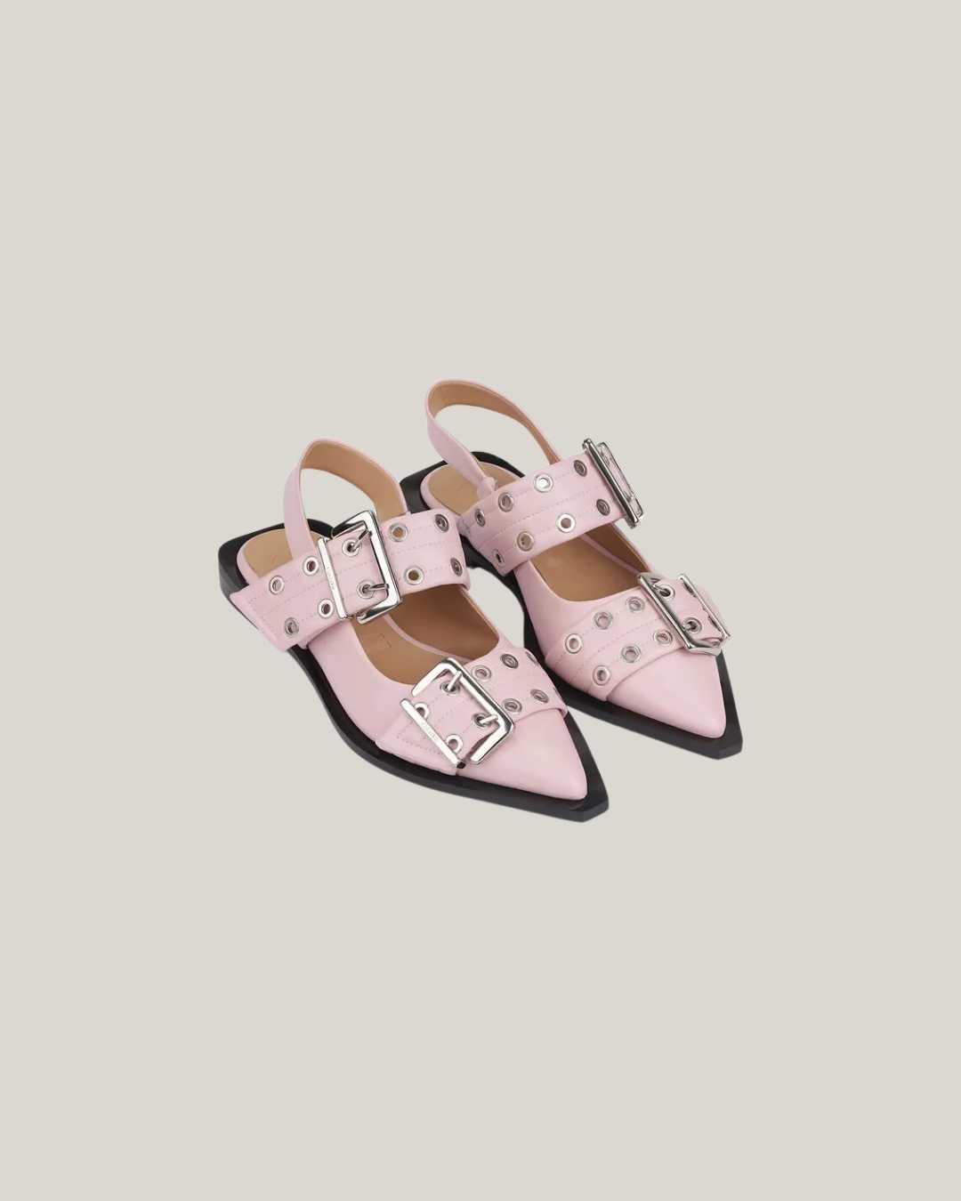 GANNI | Buckle Ballerinas
