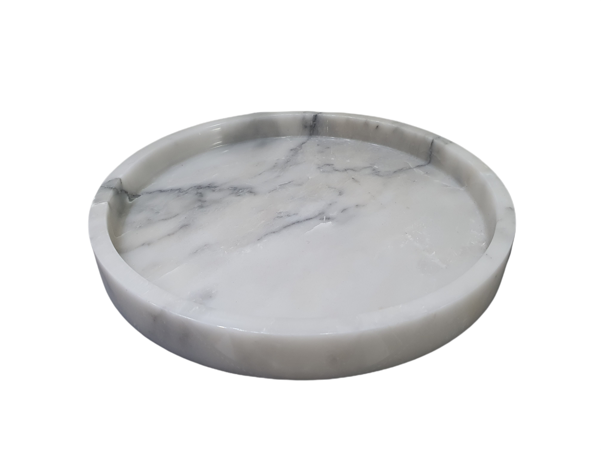 Tray, Marble, White, 25 CM.