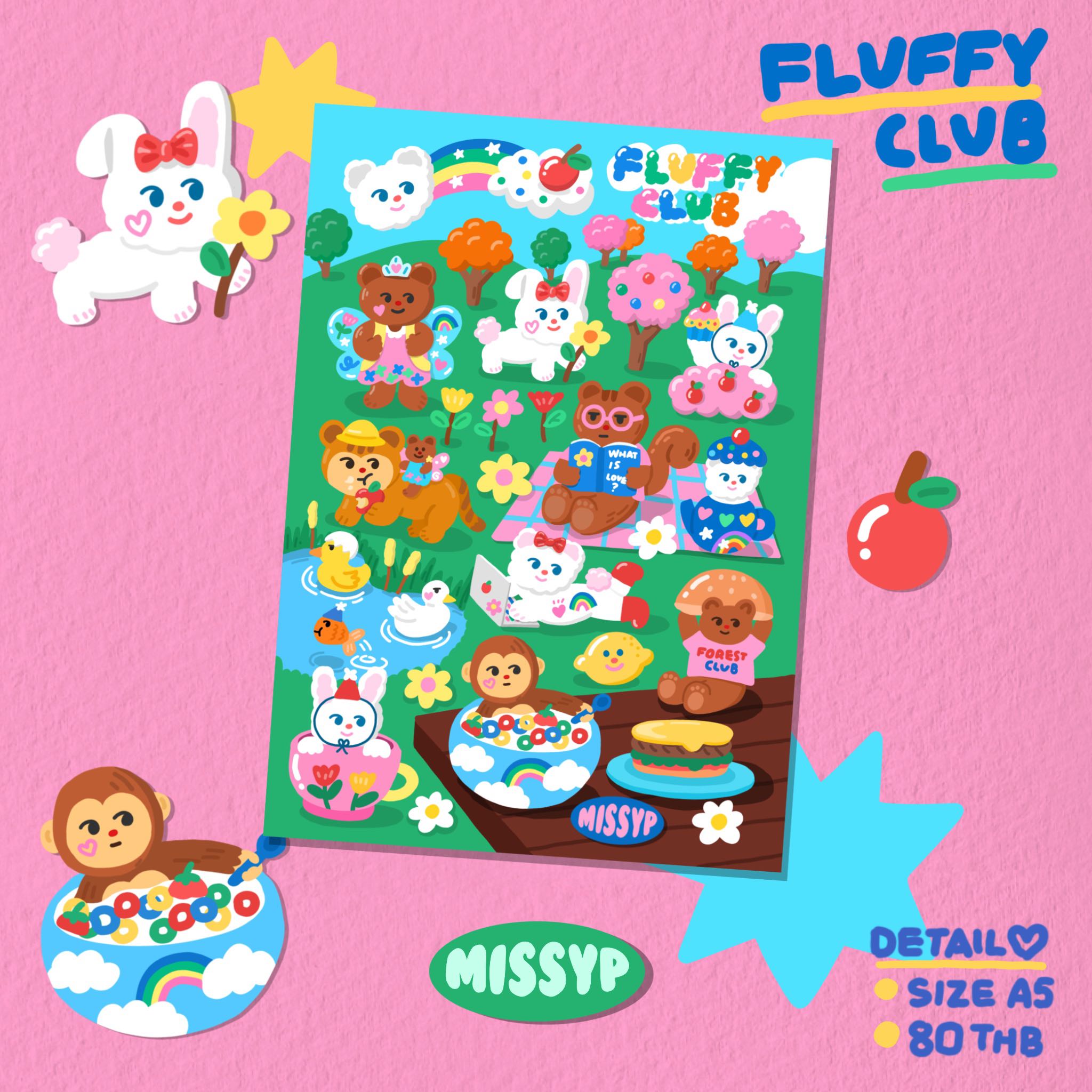 STICKER FLUFFY CLUB
