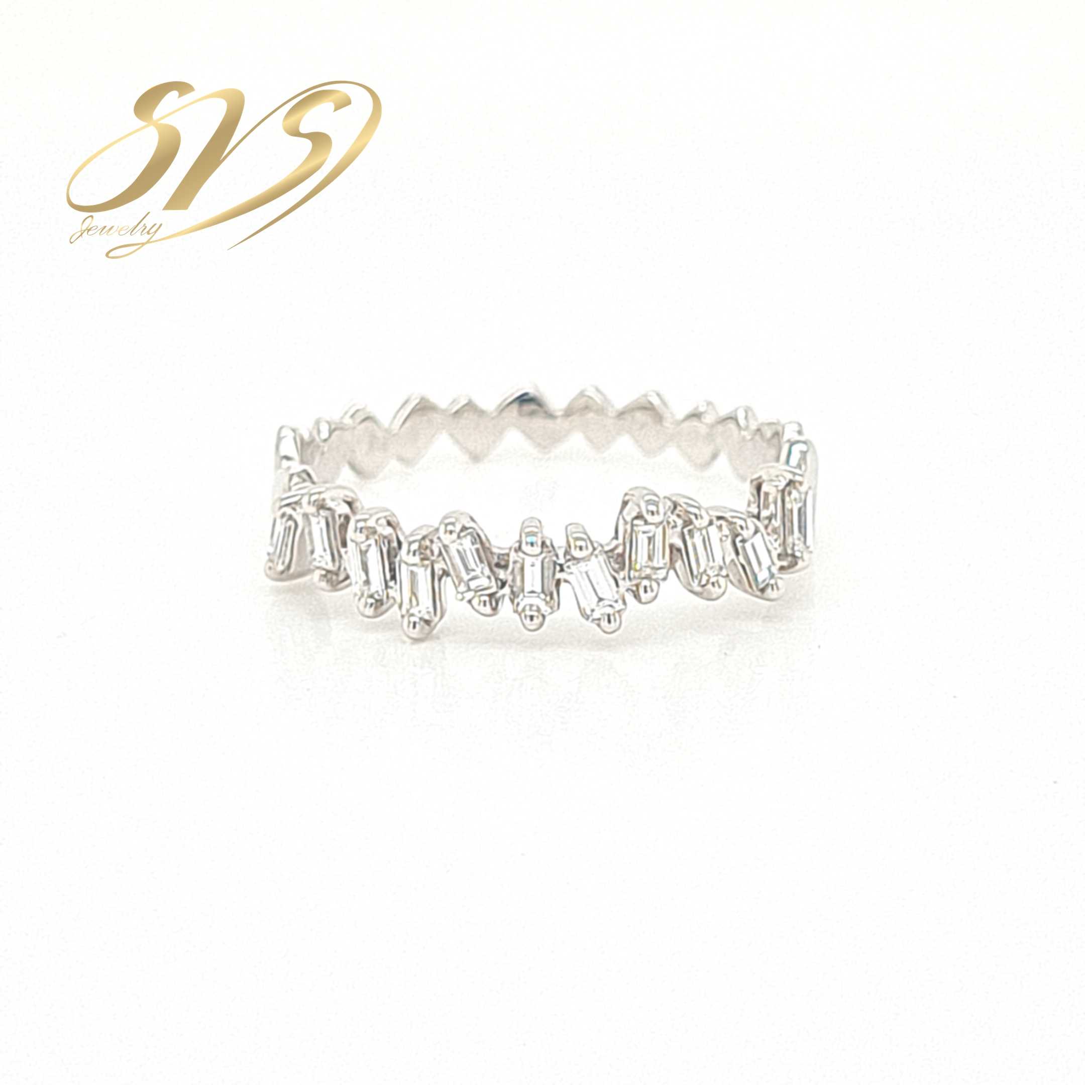 Diamond Ring แหวนเพชรแท้ ทองคำขาว 18K by SVS Jewelry