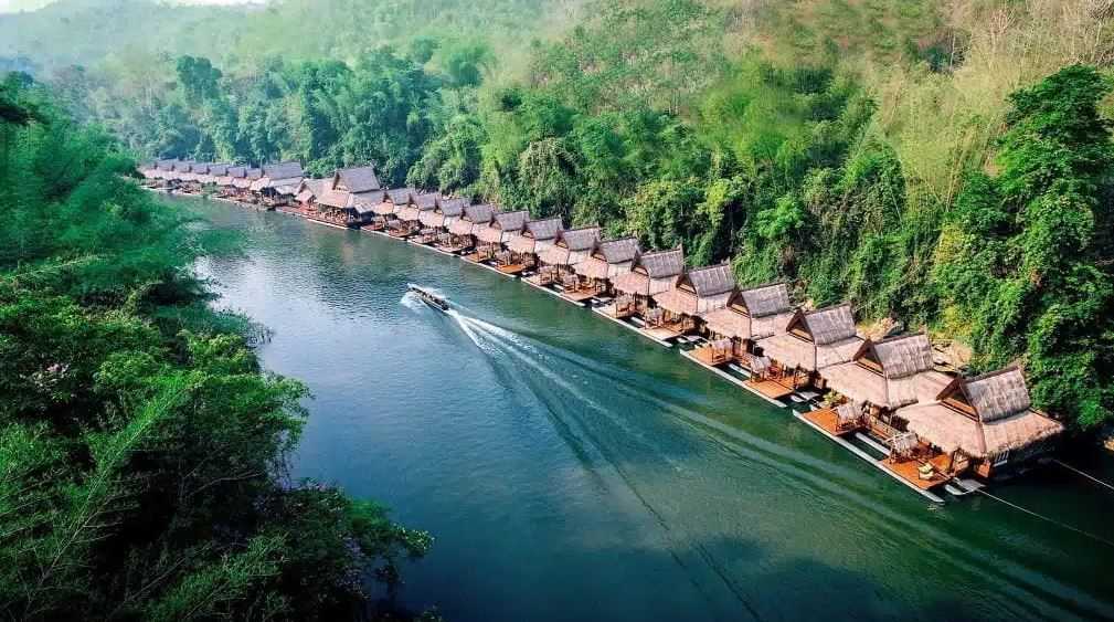 The Float House River Kwai Kanchanaburi กาญจนบุรี ห้อง Floating Villa พร้อมอาหารเช้า 2 ท่าน
