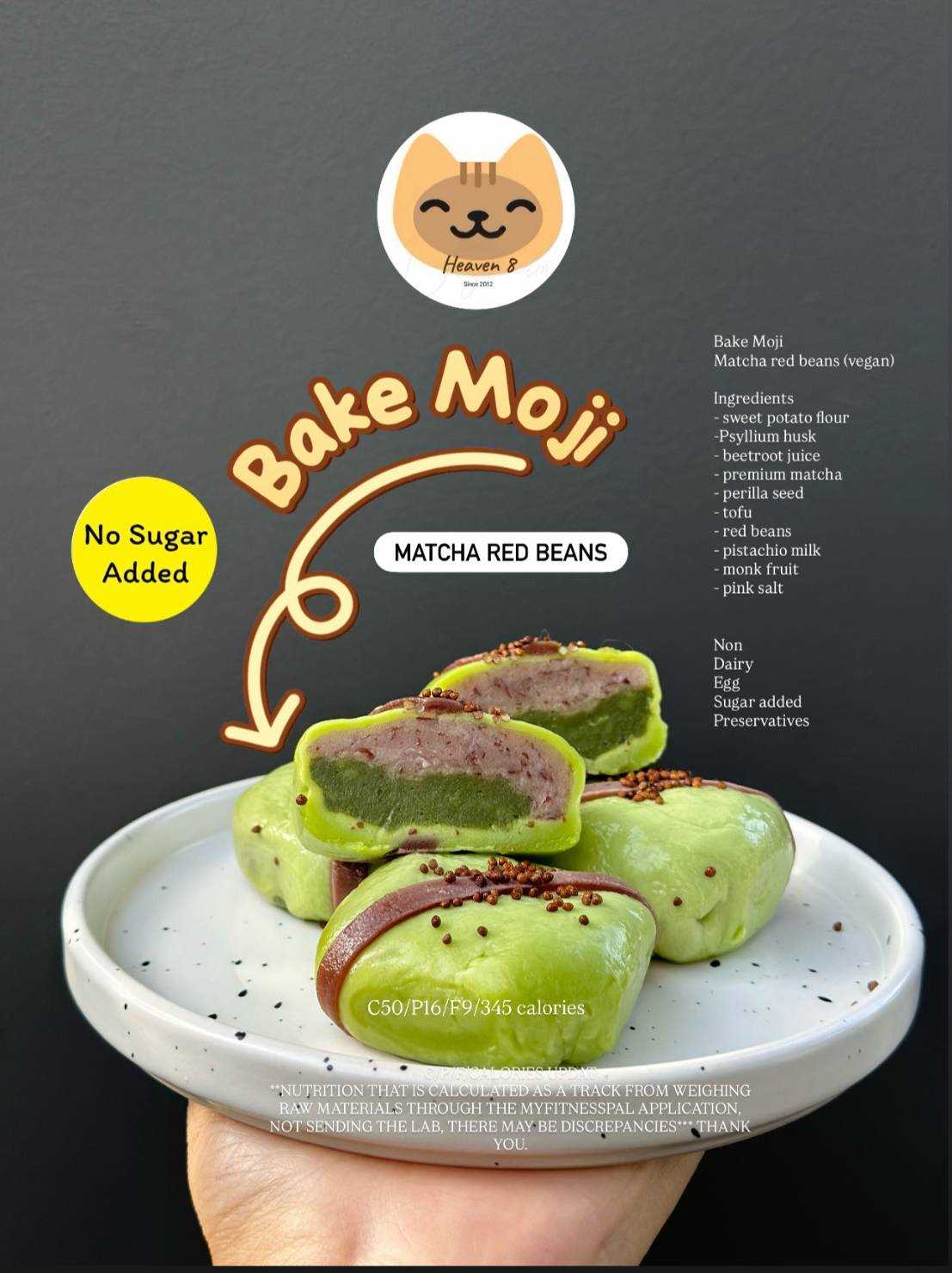 Heaven8 - Bake Moji Matcha red bean (Pre-order)