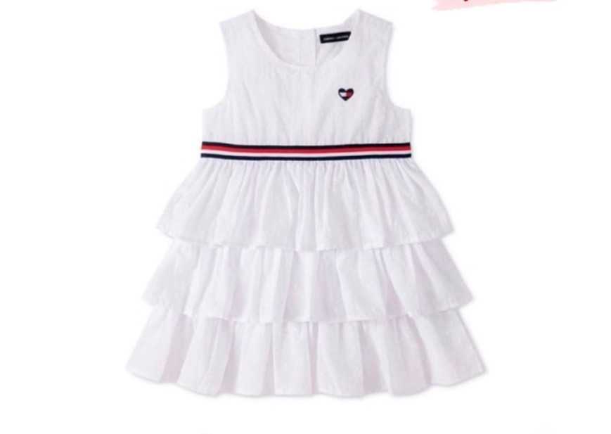 Tommy Cotton Ruffled Dress