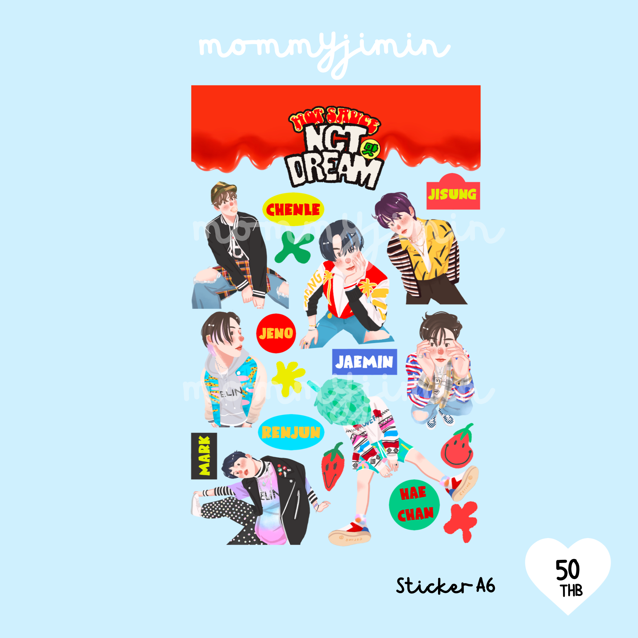 Sticker NCT DREAM “Hot sauce🌶🔥 “ A6