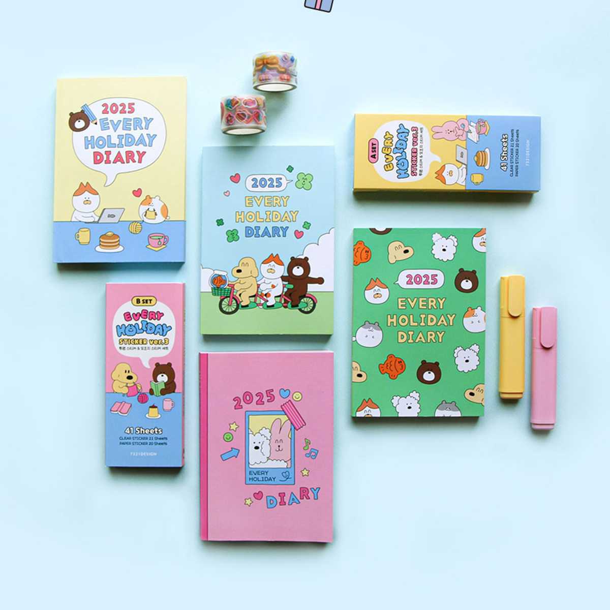 2025 Every Holiday Diary ไดอารี่ลายน่ารัก