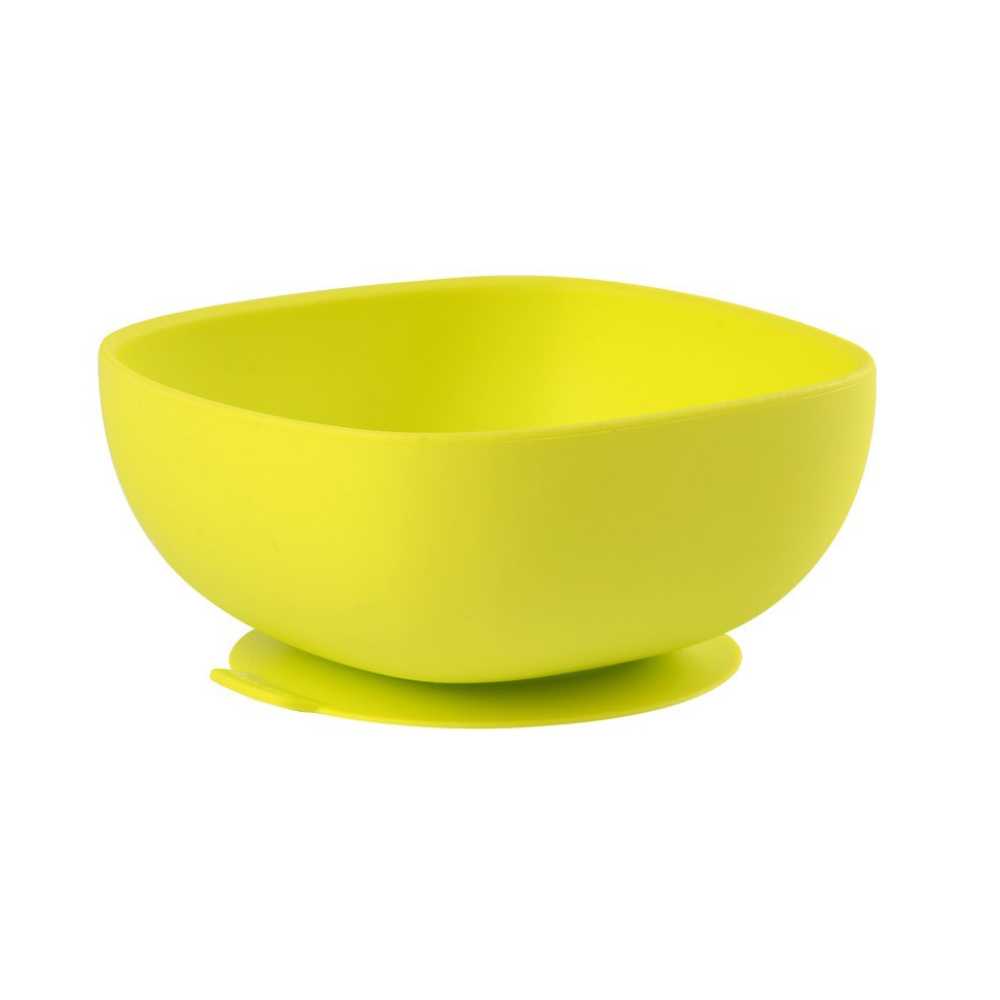 ชามซิลิโคนก้นดูด Silicone Suction Bowl - Green