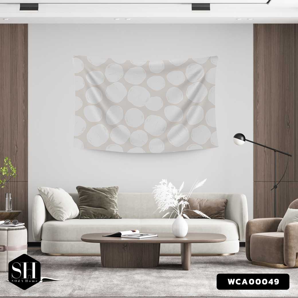 ผ้าแขวนผนัง  ลาย Circle รหัส WCA00049 #SOdAhome #WallCloth