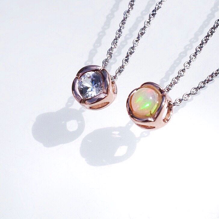 จี้พลอย the m #minimpendant  P054