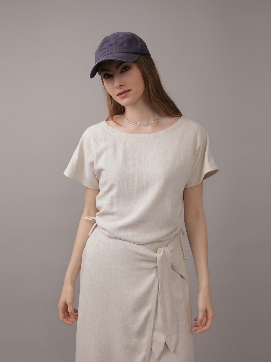 เสื้อ ผู้หญิง CAP SLV TOP W RUCHED SIDES ( 035-5714-109 )