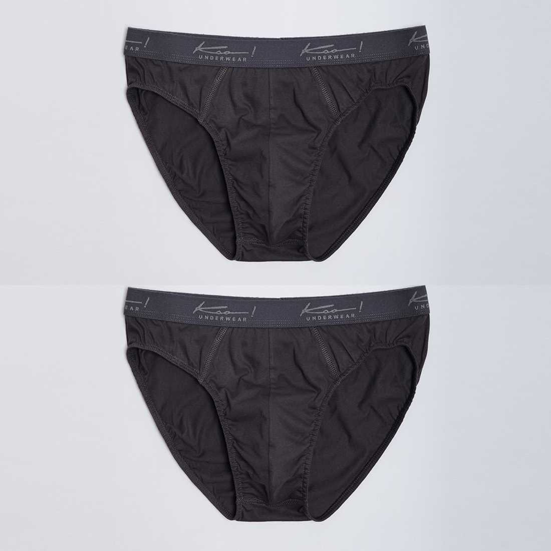 กางเกงในชาย Classic Brief 2-Pack Charcoal
