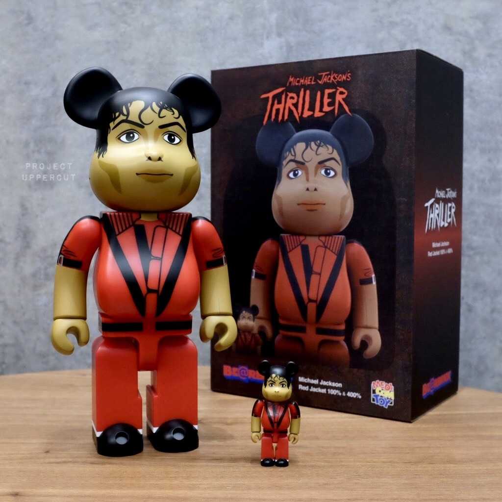 BE@RBRICK 400%+100% MICHAEL JACKSON - Red Jacket [New]