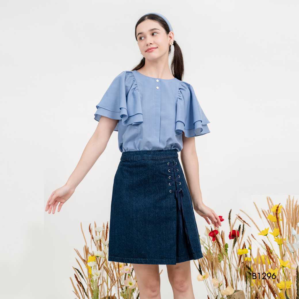B1296-Cottonซิลค์-ฟ้า