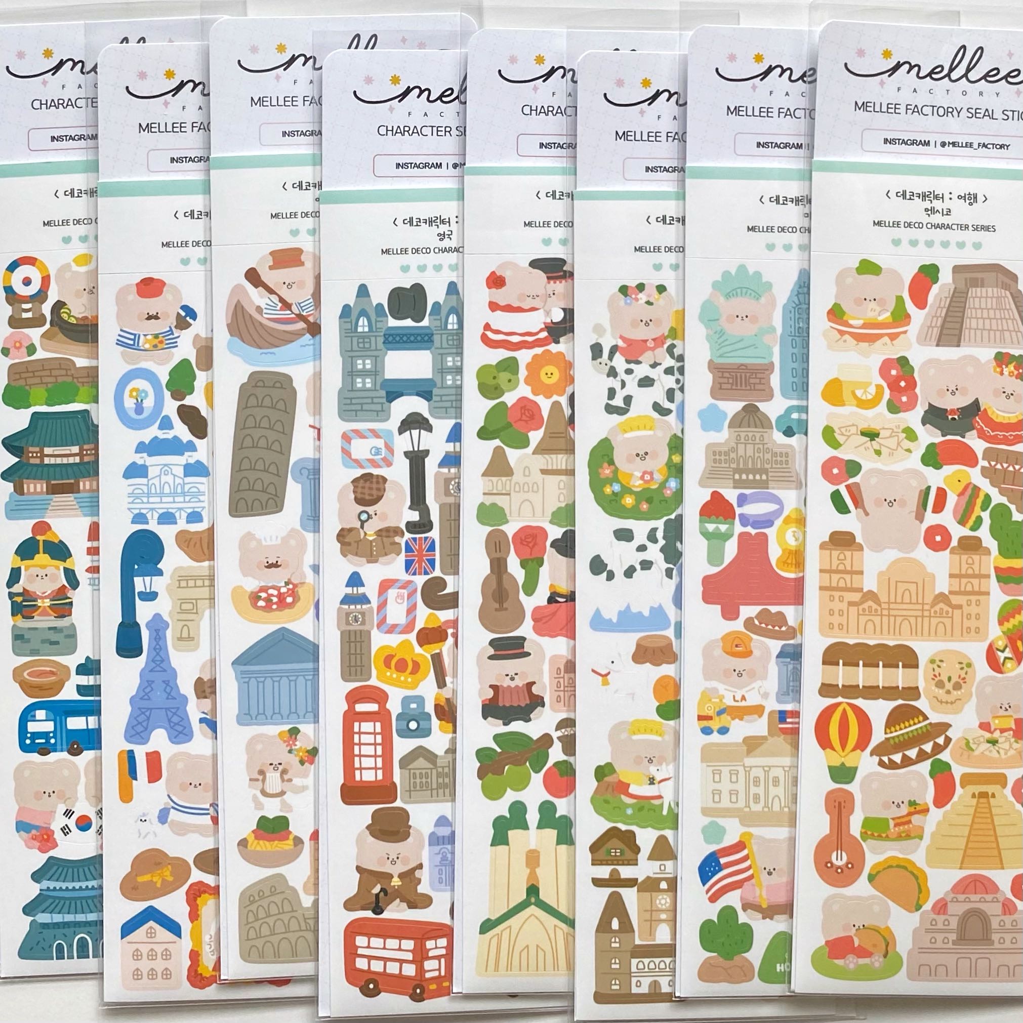 Mellee factory sticker pack (3 types)