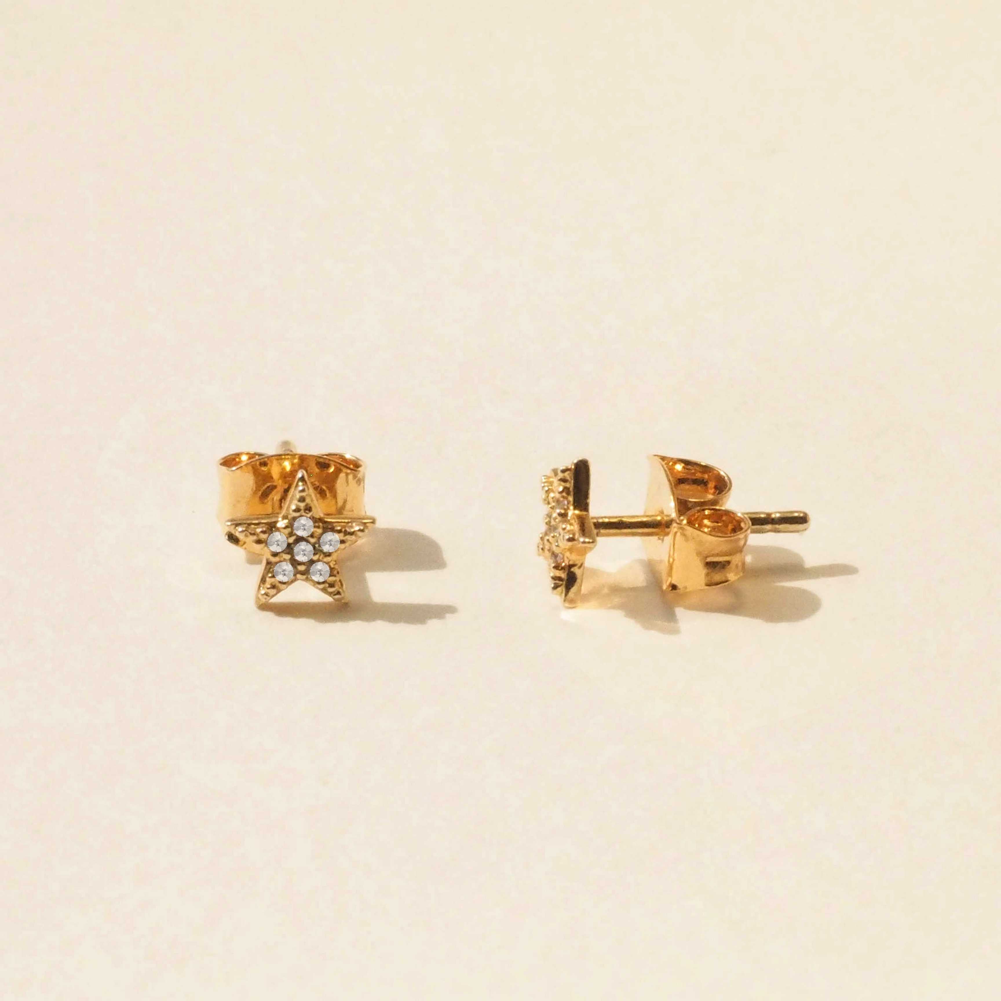 ต่างหูคริสตัลดาว (Crystal Stars Earrings)