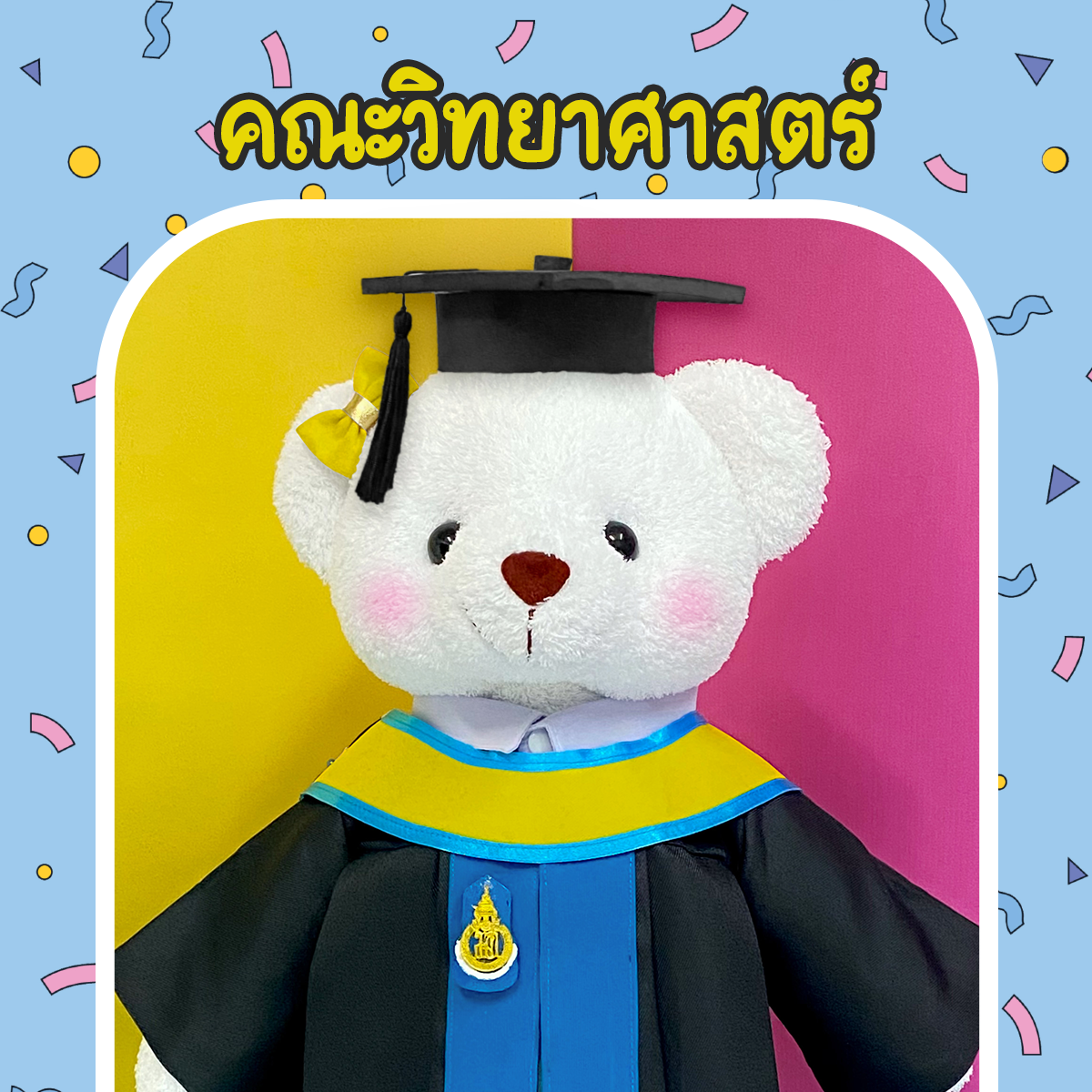 ตุ๊กตาหมีชุดครุย ม.สงขลา คณะวิทยาศาสตร์
