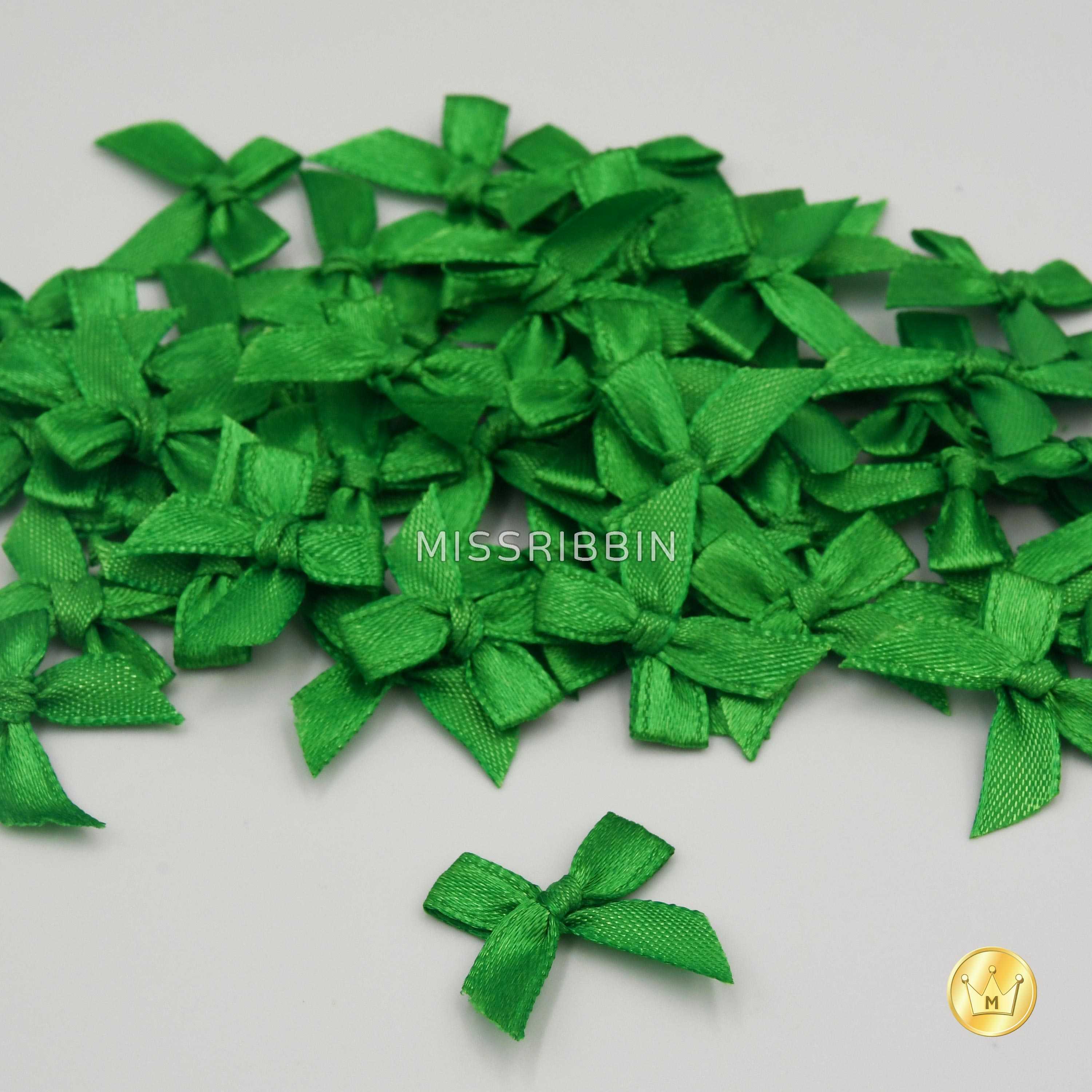 โบว์จิ๋วแบบผูก ขนาด 7/13มม (สี504) แพ็ค 100ชิ้น