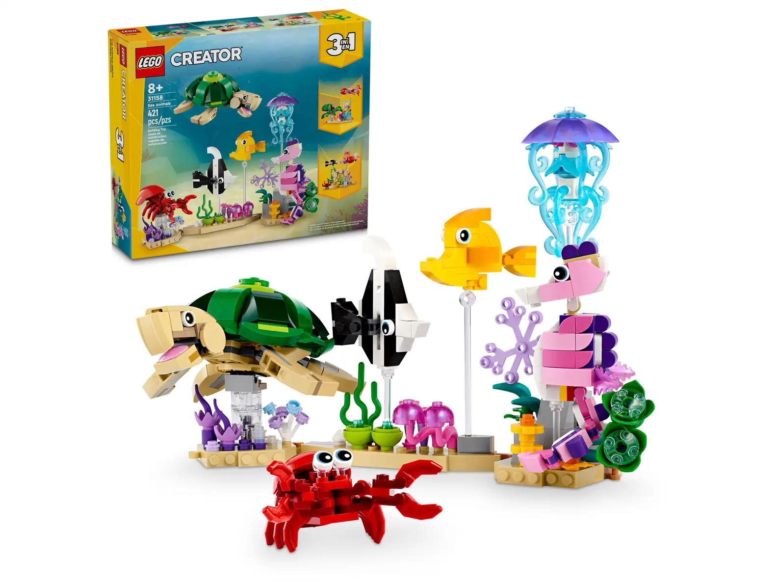 LEGO 31158-SEA ANIMALS(สินค้าซื้อแล้วไม่รับเปลี่ยนคืน)