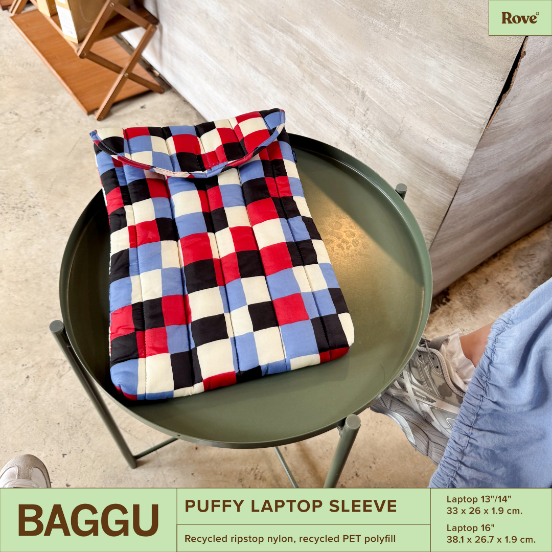 BAGGU Puffy Laptop Sleeve 16 - Painted Check