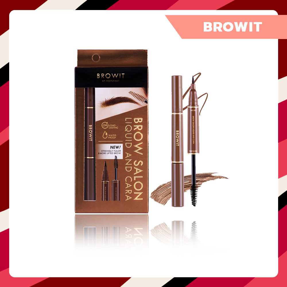 (NEW)  Browit Brow Salon Liquid and Cara 1ml+3.5g โบรวอิท ซาลอน ลิควิด&มาสคาร่า
