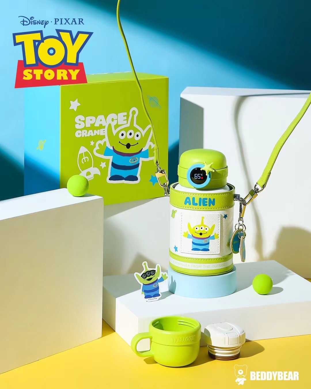 BeddyBearXToy Story  กระติกน้ำสูญญากาศสแตนเลส 2in1 พร้อมกระเป๋าสะพาย BB002PLTTS-005ALT2