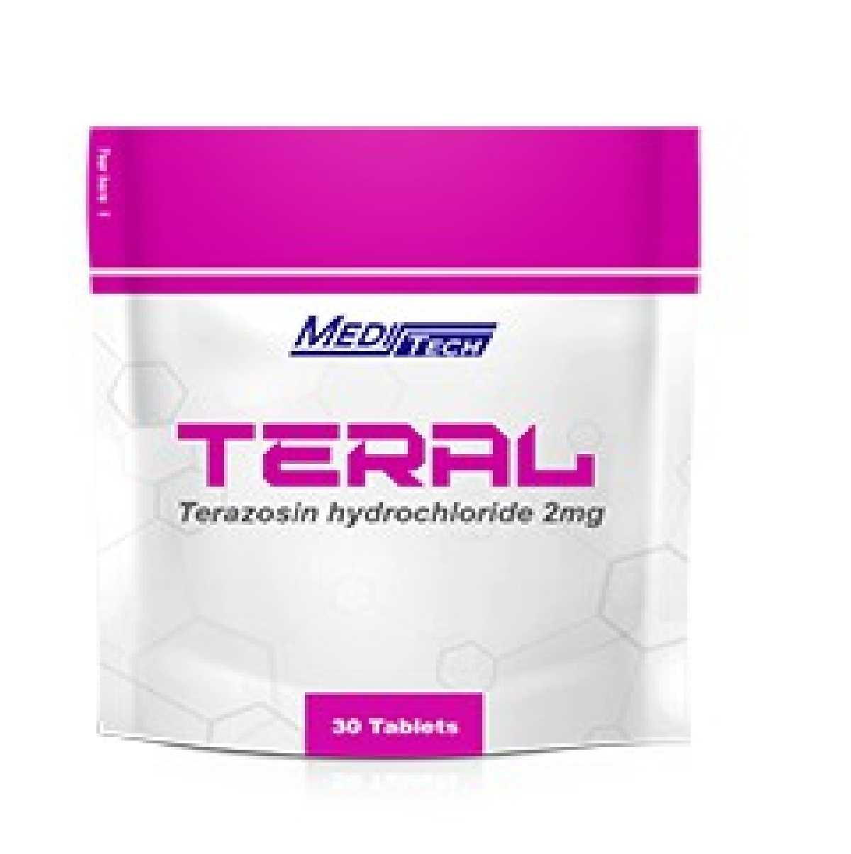 TERAL Terazosin hydrochloride 2 mg Packing 30 tablets