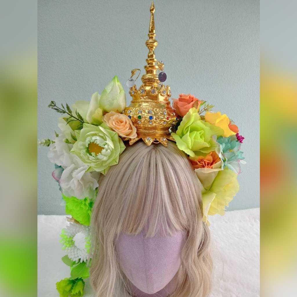 🤴 คาดผมชฎามงชฎามาลัยดอกไม้ 👼