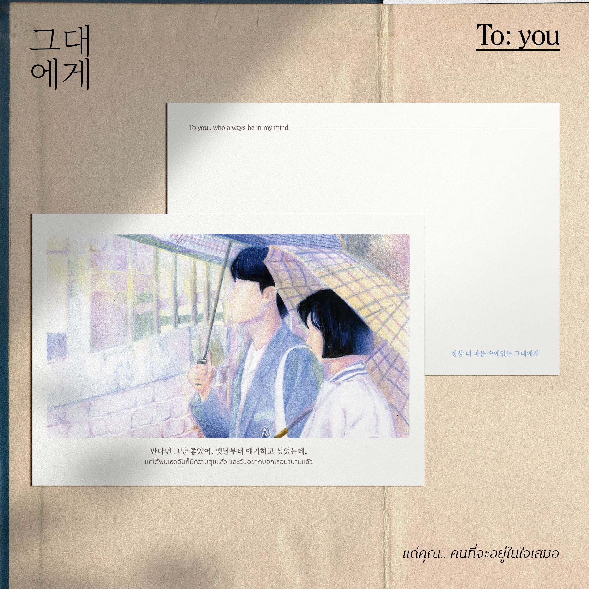 REPLY 1988 — To: you who always be in my mind Postcard