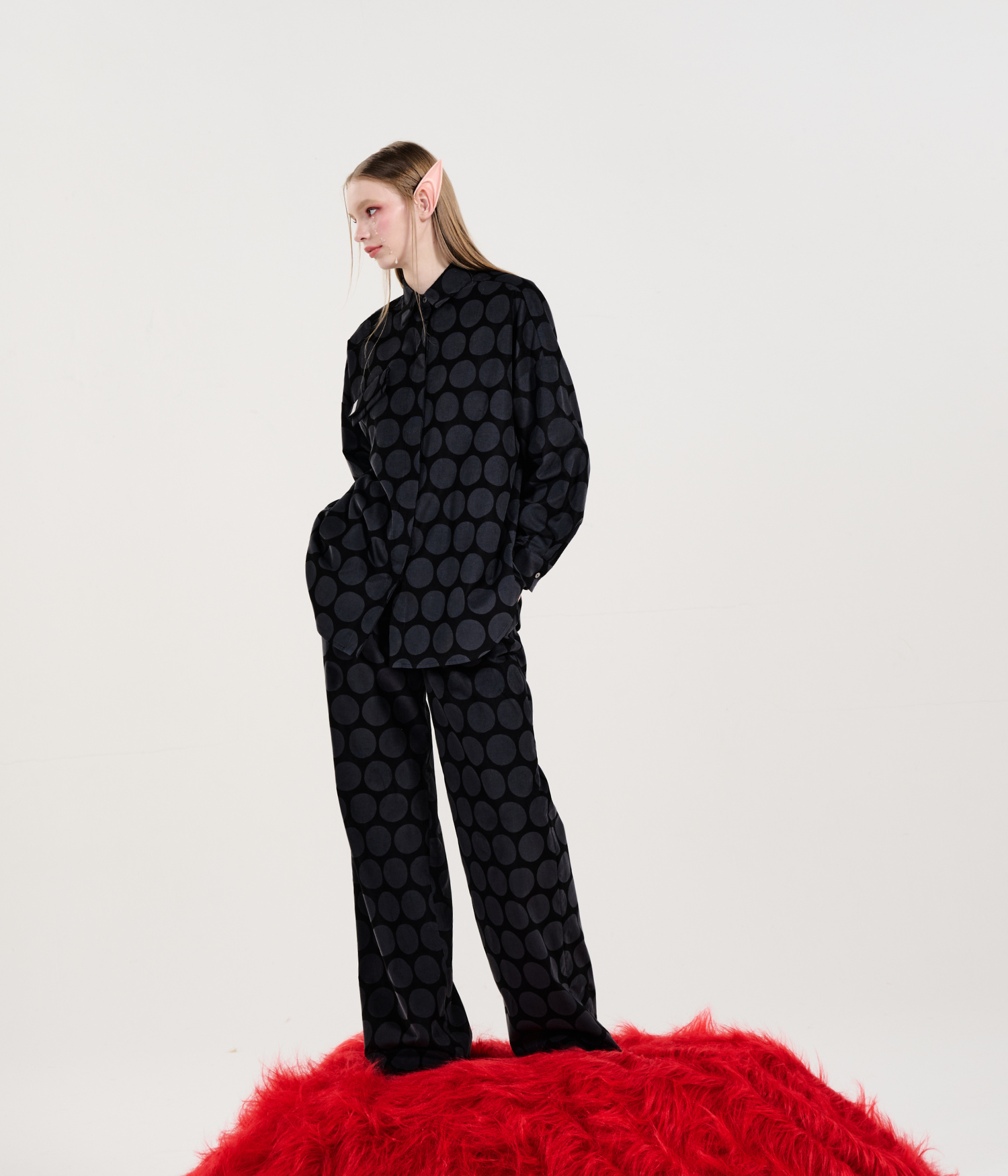 The SRT X13 Polkadot Corduroy Pants (TPN228)