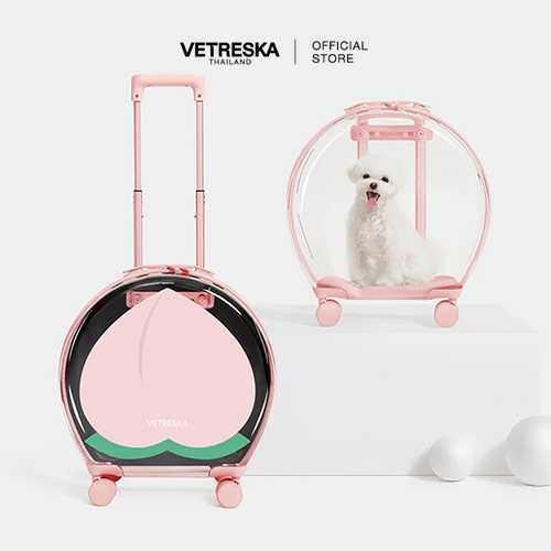 VETRESKA  Bubble Pet Carrier   (Pink Color Block)