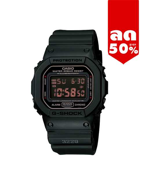 G-SHOCK นาฬิกาคาสิโอ พร้อมส่ง นาฬิกาข้อมือ นาฬิกาของแท้ ประกันศูนย์ CMG 1 ปี รุ่น DW-5600MS-1