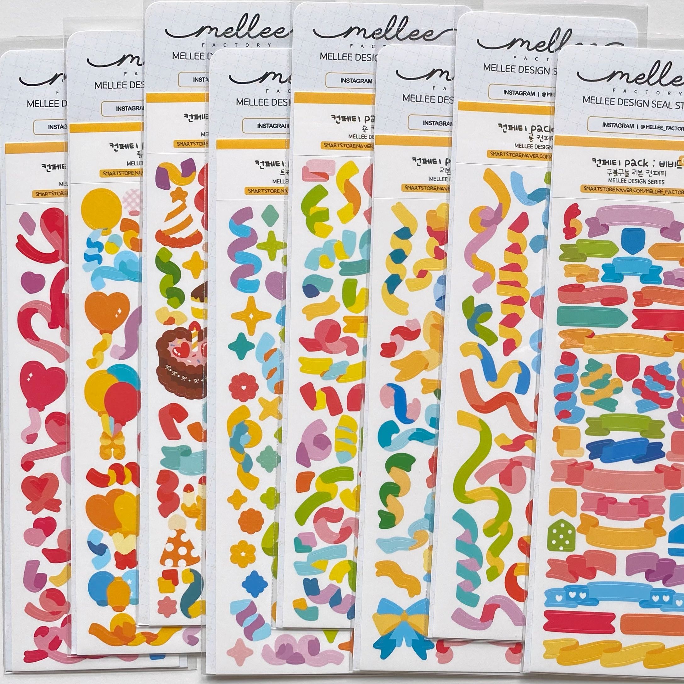 Mellee factory deco sticker pack