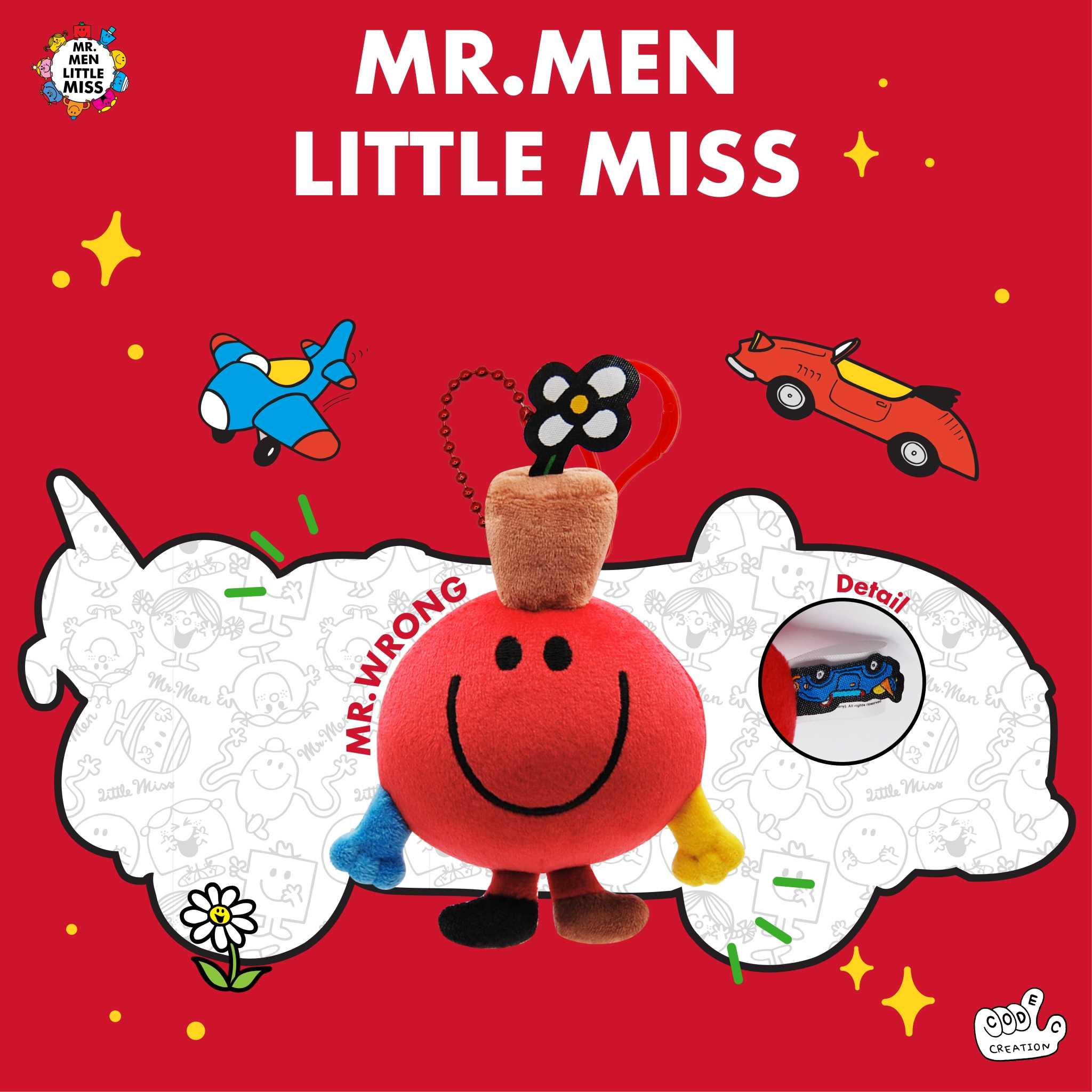 พวงกุญแจ Mr.Wrong (Mr.men and Little miss)