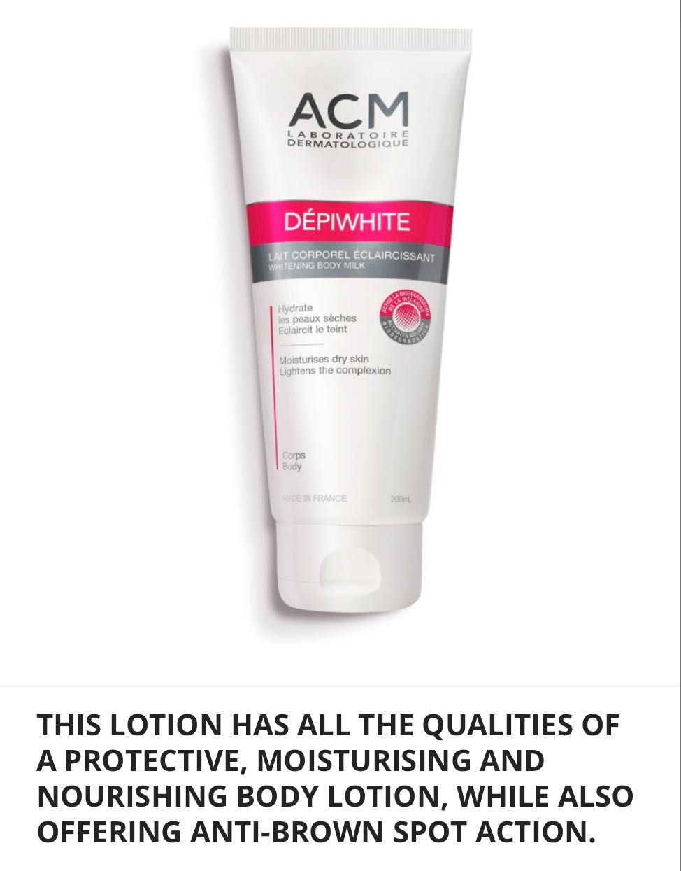 ACM body lotion 