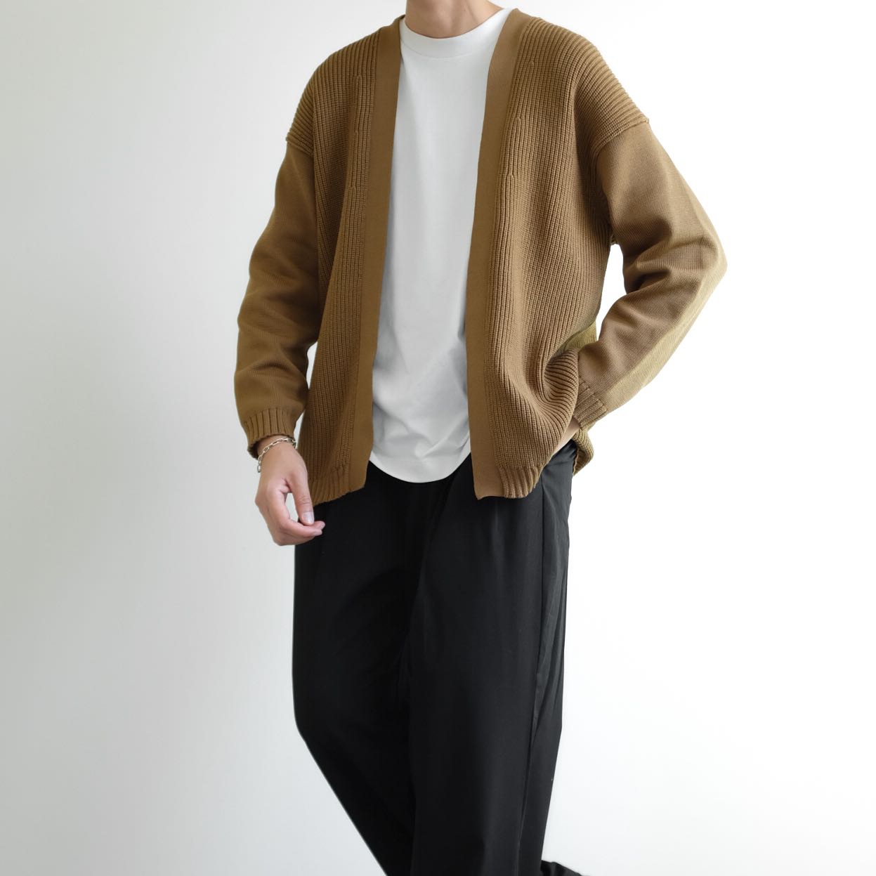 MUJI  Cropped Knits Oversized Cardigan Jackets 