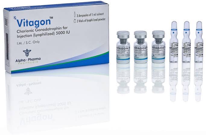 Hcg Vitagon 5,000 iu 3 vials Alpha 