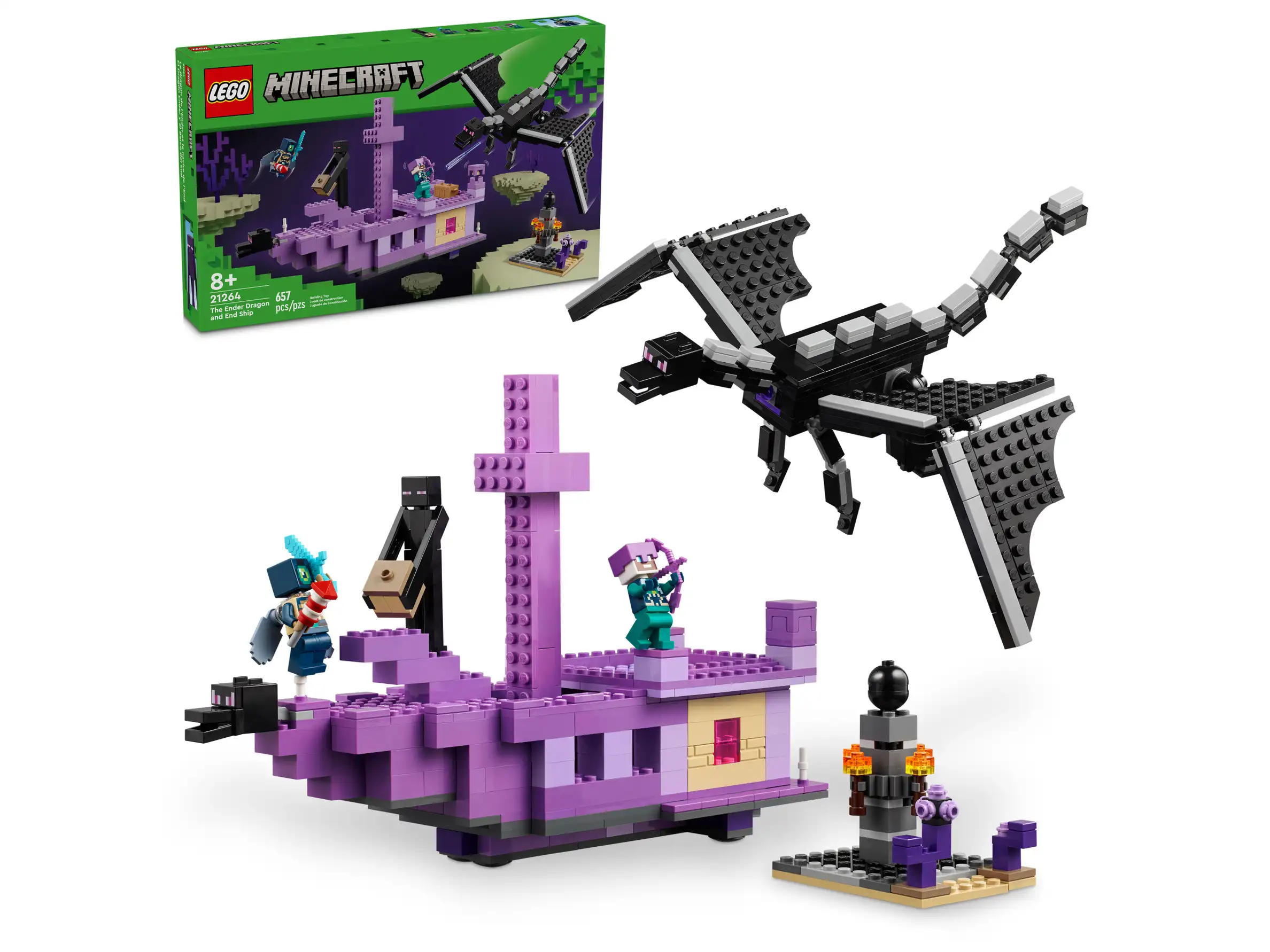 LEGO 21264 The Ender Dragon and End Ship (สินค้าซื้อแล้วไม่รับเปลี่ยนคืน)